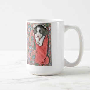 Ein Welpe zu Weihnachten Tasse