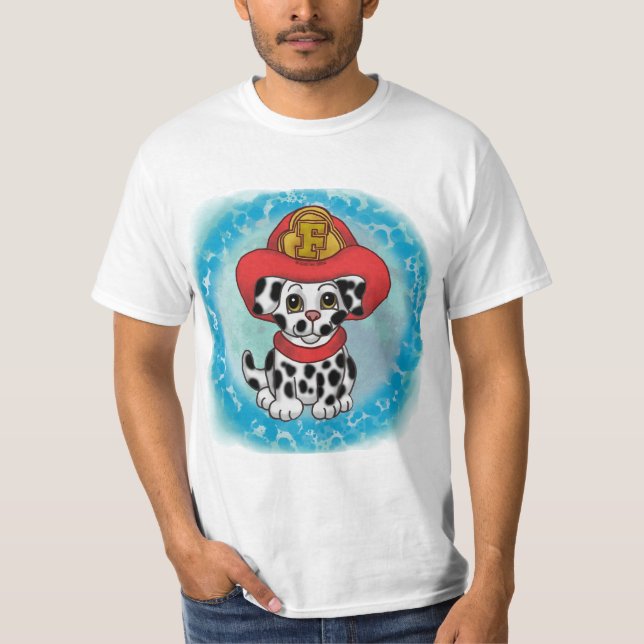 Ein welpen Hund Firefighter-T - Shirt (Vorderseite)