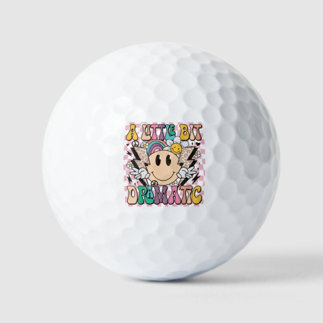 Ein wenig dramatisches, lustiges Groovy-Sprichwort Golfball (Vorderseite)