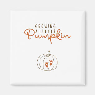 Ein wenig Kürbisschwangerschaft aufdecken Hallowee Magnet