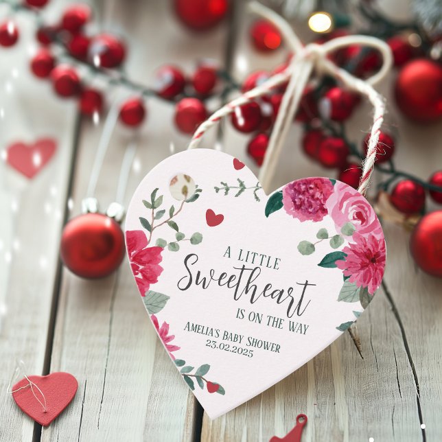 Ein wenig Liebeswissen, Valentinherzen, Baby Dusch Geschenkanhänger (Von Creator hochgeladen)