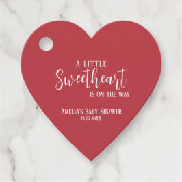 Ein wenig Liebeswissen, Valentinherzen, Baby Dusch Geschenkanhänger