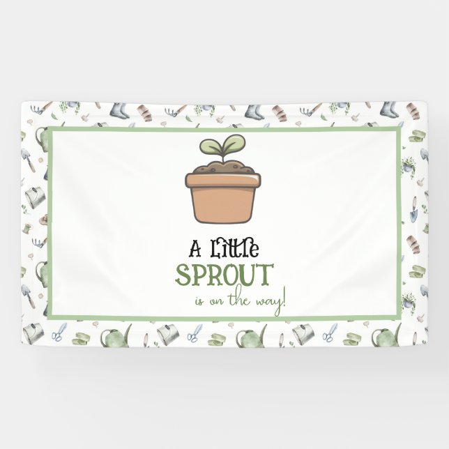 Ein wenig Prout auf dem Way Baby Shower Banner (Horizontal)