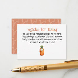 Ein wenig Prout auf den Büchern für die Kinderkart Begleitkarte