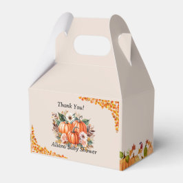 Ein wenig Pumpkin Herbst Floral Baby Dusche Geschenkschachtel