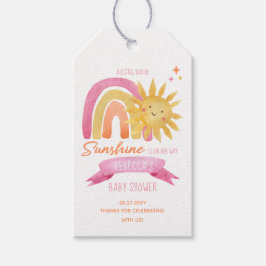 Ein wenig Ray Sunshine Girl Shower Gefallen B Geschenkanhänger