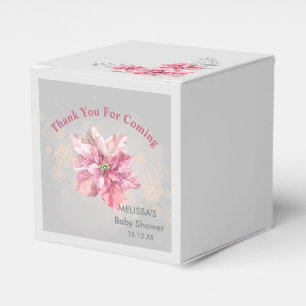 Ein wenig rosa Schneeflocke Pink Poinsettia Geschenkschachtel