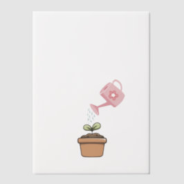 Ein wenig rosa Sprout auf dem Weg Vellum Overlay