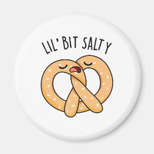 Ein wenig salzig Cool Salty Pretzel Puff Magnet