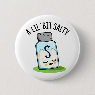 Ein wenig salziger Salzwasser-Salt-Shaker-Pub Button