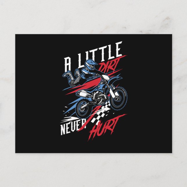 Ein wenig schaden niemals Quad Racing Offroad ATV  Postkarte (Vorderseite)