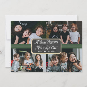 Ein wenig schmutzig und viel nette Foto-Ferienkart Feiertagskarte