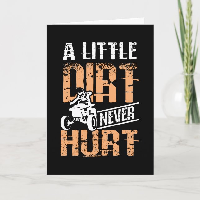 Ein wenig schmutzig verletzen Quad ATV nie Karte (Vorderseite)