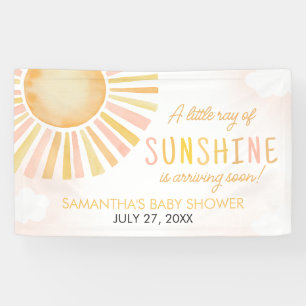 Ein wenig Sonnenschein-Babydusche Banner