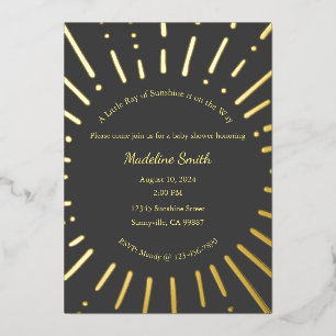 Ein wenig Sonnenschein ist auf dem Weg zur Einladu Folieneinladung