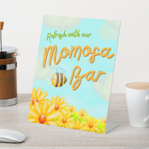 Ein wenig Sonnenschein - Momosa Bar Sign Sockelschild
