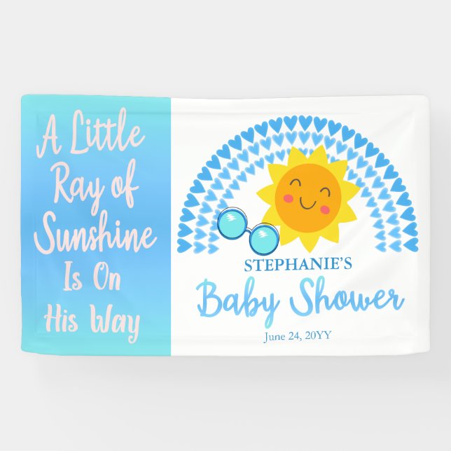 Ein wenig SonnenscheinKinderdusche Banner (Horizontal)