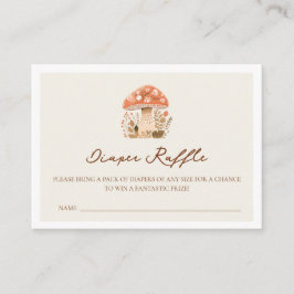 Ein wenig Spaß Typ Mushroom Fall Baby Dusche Begleitkarte