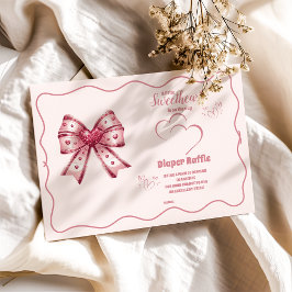 Ein wenig süße Valentine Baby Diapper Raffle Begleitkarte