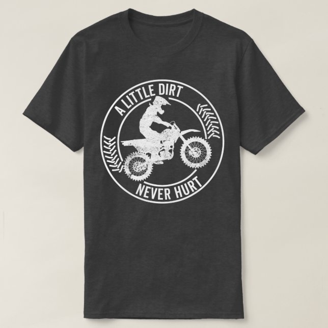 Ein wenig trotzig schaden Motocross Motorradtromme T-Shirt (Design vorne)