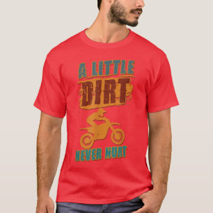 Ein wenig trotzig verletzen Motocross Biker Motorr T-Shirt