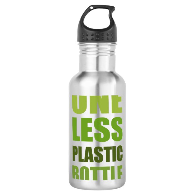 Ein weniger Plastikflasche Trinkflasche (Vorderseite)