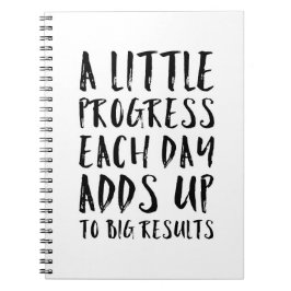 Ein weniges Fortschritts-motivierend Zitat Notizblock