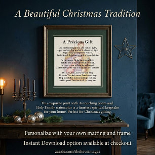 Ein wertvolles Geschenk Weihnachten Poster
