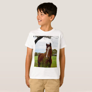 "Ein Whiff der Natur: Ein Kastanienpferd und Banks T-Shirt