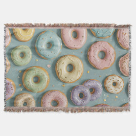 Ein Whimsical Pastell-Donut-Traum Decke