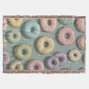Ein Whimsical Pastell-Donut-Traum Decke