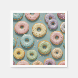 Ein Whimsikant Pastel Donut Dream Serviette