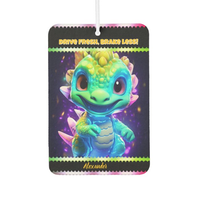 Ein Whimsikerhitzer, der Freude am Zuhause bringt Autolufterfrischer (Vorderseite)