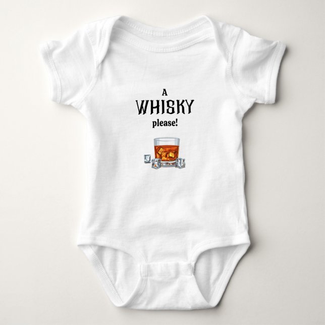Ein Whisky| Whiskey Baby Strampler (Vorderseite)