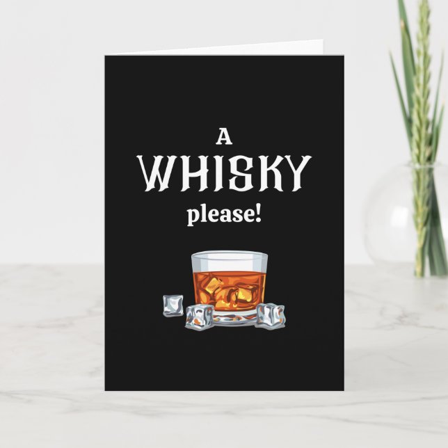 Ein Whisky | Whiskey, bitte Karte (Vorderseite)
