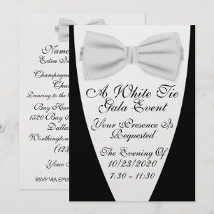 Ein White-Tie-Gala-Event Einladung