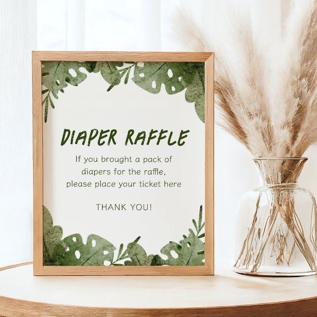 Ein wilder ist unterwegs Safari Baby Diaper Raffle Poster (Von Creator hochgeladen)