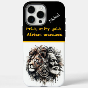 Ein wilder Krieger verkörpert den Geist eines Löwe iPhone 16 Pro Max Hülle