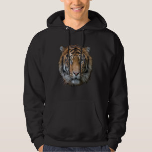 Ein wildes Bengalisches Tigergesicht Hoodie