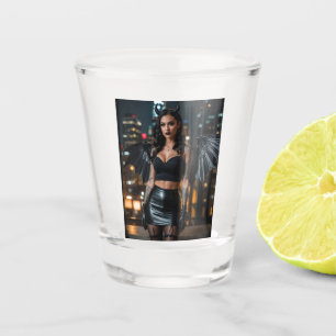 Ein wildes Getränk Schnapsglas