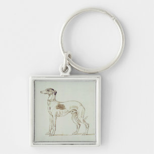 Ein Windhund, Gegenüberstellen verlassen (Stift u. Schlüsselanhänger