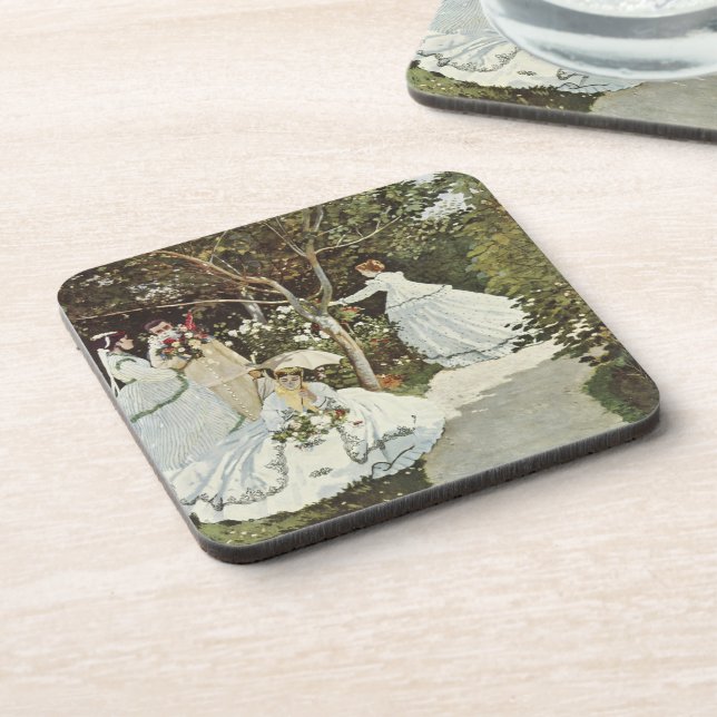 Ein Windrad in Zaandam Claude Monet Getränkeuntersetzer (Linke Seite)