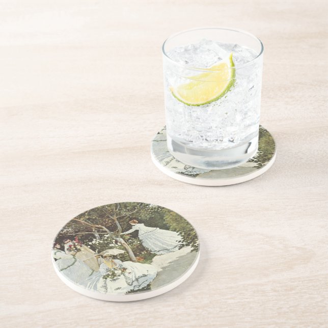 Ein Windrad in Zaandam Claude Monet Getränkeuntersetzer (Seite)