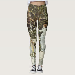 Ein Windrad in Zaandam Claude Monet Leggings