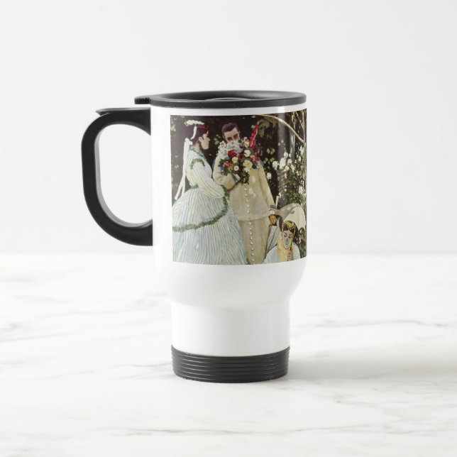 Ein Windrad in Zaandam Claude Monet Reisebecher (Links)