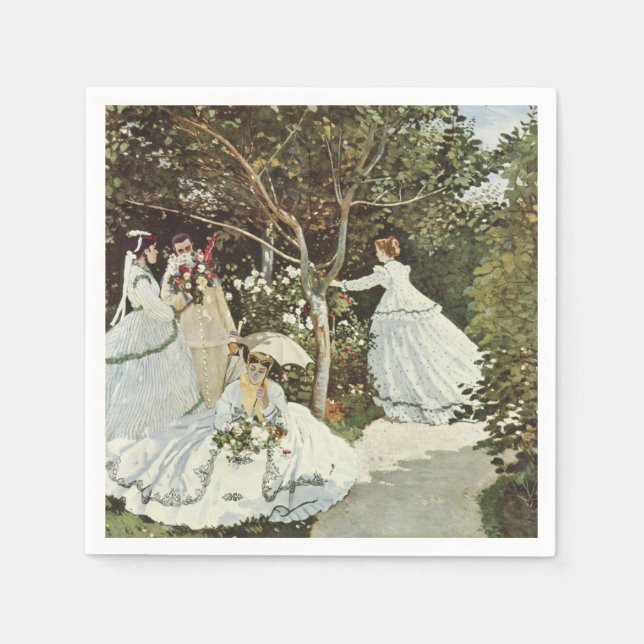 Ein Windrad in Zaandam Claude Monet Serviette (Vorderseite)