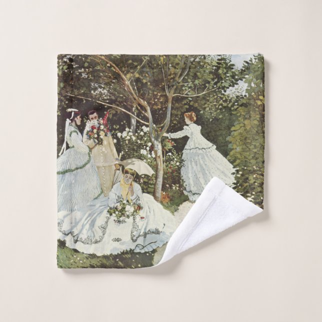 Ein Windrad in Zaandam Claude Monet Waschlappen (Waschlappen)