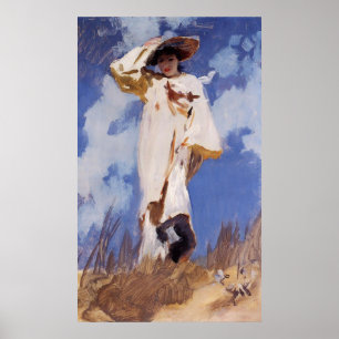 Ein Windstoß von John Singer Sargent Poster