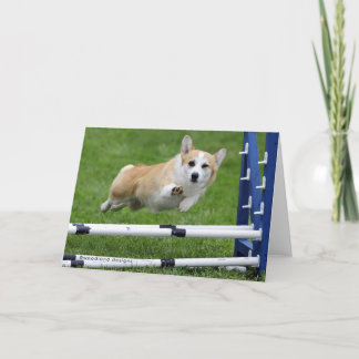 EIN WINK UND EIN WELLEN-AGILITYCORGI KARTE