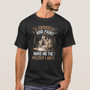 Ein Winkelschleifer und Farbe machen mich zum Schw T-Shirt